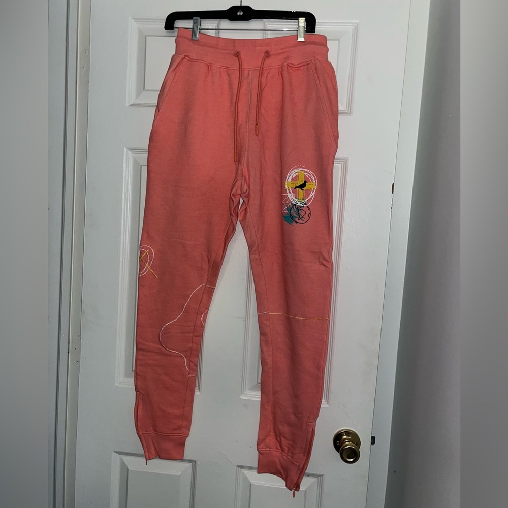Women’s XS Pink Streetwear Sweatpants/Joggers - Staple Brand (Never Worn)